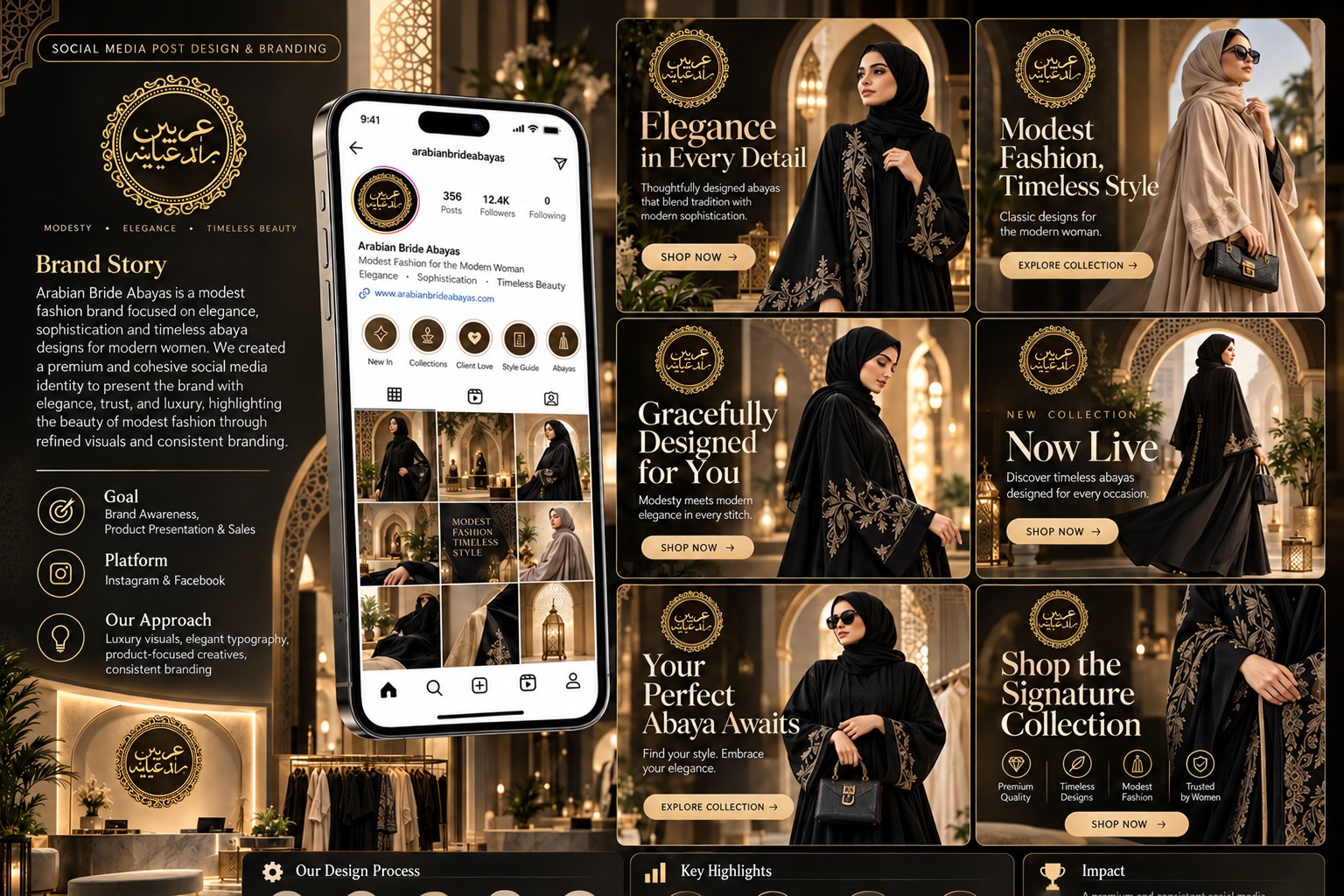 Arabian Bride Abayas — Modest Fashion project preview