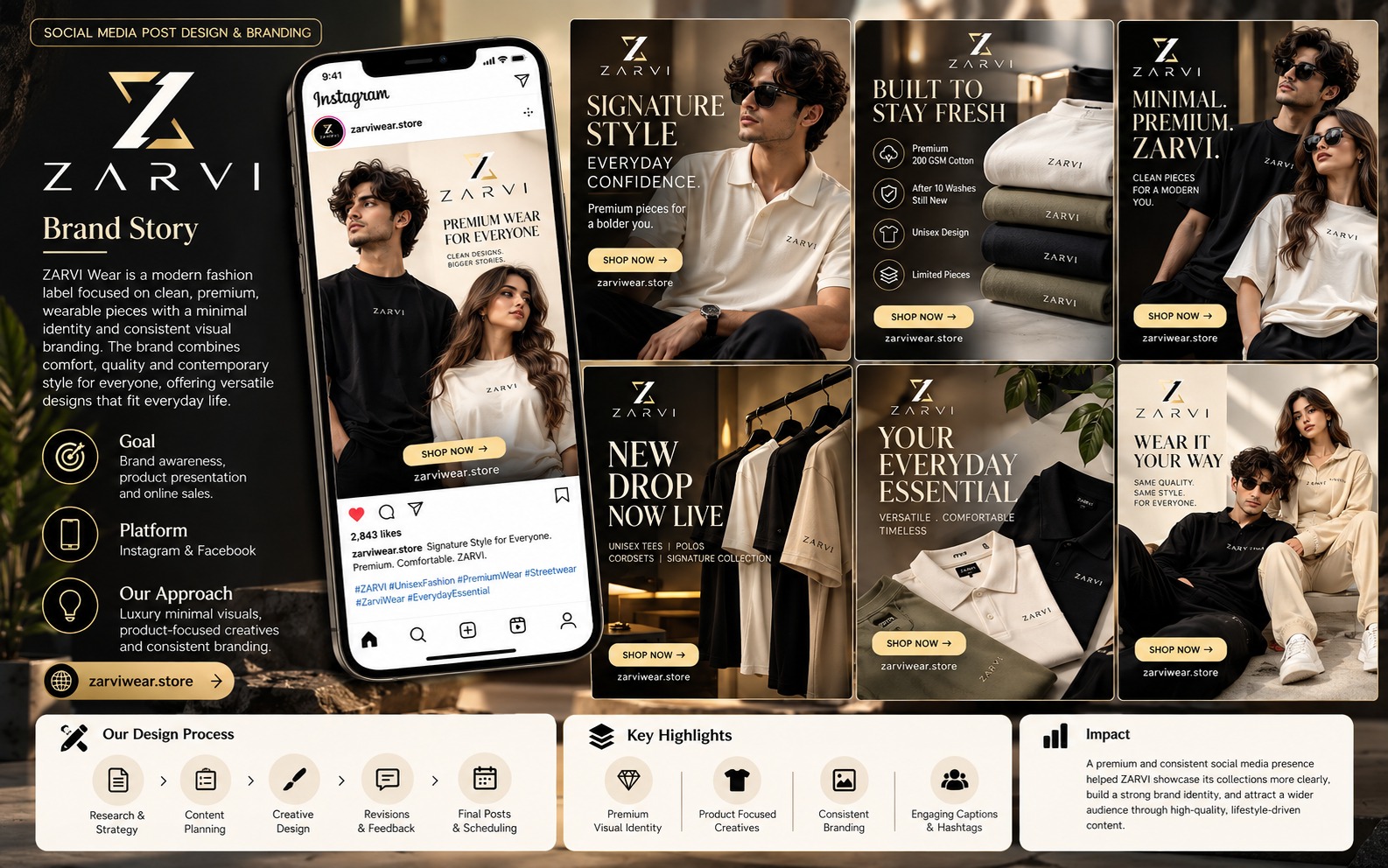 ZARVI — Fashion Essentials project preview