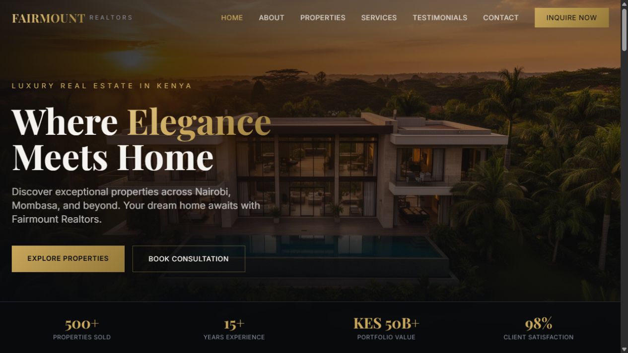 Fairmount Realtors project preview